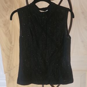 St. John Size Small Sparkle Sleeveless Top